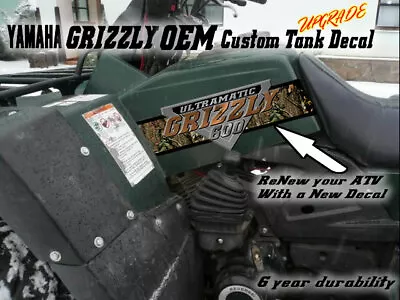 Yamaha Grizzly 600 4x4 Large OEM Tank Decal Kit For 1998 1999 2000 2001 Atv Quad • $49.99