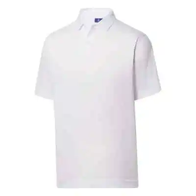 FootJoy Men White Drirelease Solid Jersey Collar Athletic Golf Polo S M L XL 2XL • $29