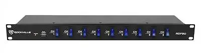 Rockville RDF9U 1U 15A Rack Mount DJ Pro Audio Power Supply Strip W/USB Charging • $49.95