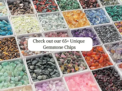 Genuine Gemstone Chips Bulk Lots - HUGE RANGE - Undrilled Semi Tumbled Stones • $5.45