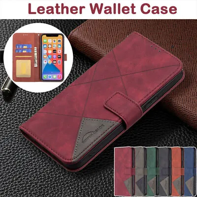 For Moto E13 E32 E30 E40 Edge40 S30 Pro Neo Leather Protective Flip Wallet Cover • £6.99