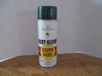 Vintage RUST-OLEUM Forest Green 1282 Spray Paint Can 1972 UNUSED!!! • $39.95