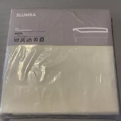 Ikea “Slumra” King Fitted Sheet Light Yellow Cream • $8.95