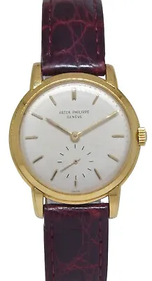 Patek Philippe Vintage Calatrava 18k Yellow Gold 32mm Manual Watch 2484 • $9250