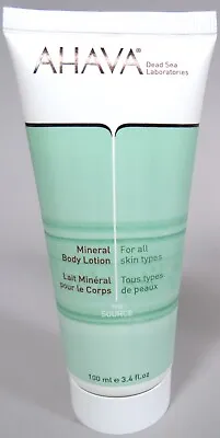 Ahava Mineral Body Lotion All Skin Types Moisturizer Dead Sea Water 3.4 Oz New • $13.99