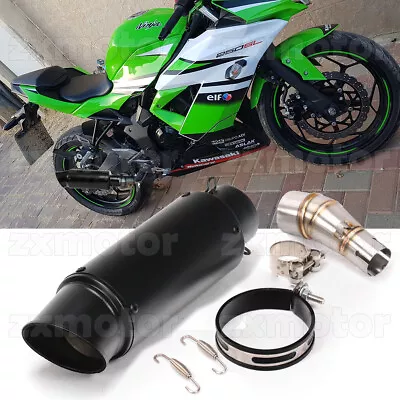 Exhaust System Link Pipe Muffler For Kawasaki Z250 Z300 Ninja300 250R Aggressive • $69.99