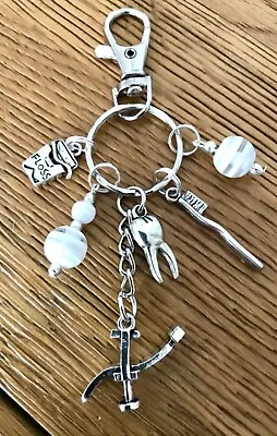New Dentist-Dental Student-Dental Nurse-Hygienist Keyring-Bag Charm Gift 🦷  • £4.99