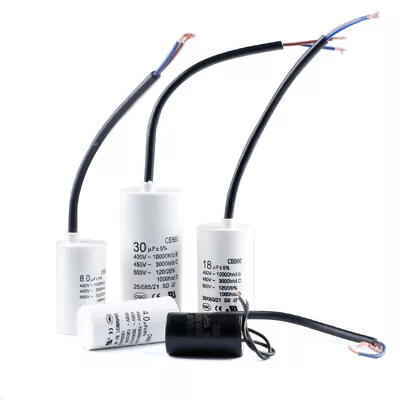 Start Capacitor CBB60 2/4/5/8/10/12/15/20/80UF Household Water Pump Capacitance • $11.27