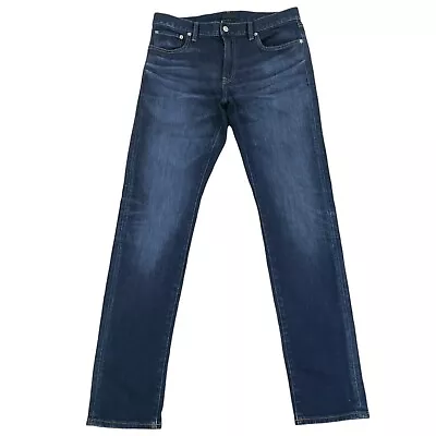 Uniqlo Slim Fit Straight Leg Leg Low Rise Kaihara Jeans Measre 32x33 Tag 32x34 • $34.99