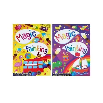 A4 Magic Painting Colouring Art Books For Children Kids No Mess • £3.79