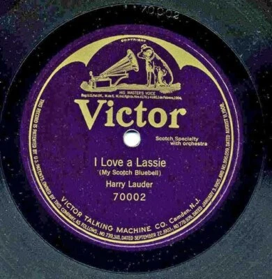 $7.50 • Buy I Love A Lassier By  Harry Lauder  78 RPM  Victor 1910