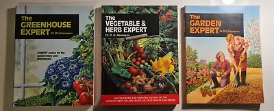 £16 • Buy The Garden, Vegetable Herb & Greenhouse Expert Dr D. G. Hessayon 3xPB Gardening 