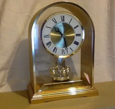 Vintage Brass Mantel Clock. Seiko. Ref. QQW535 G. Japan. • $24.50