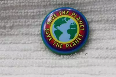 Vintage Pin Pinback Button Save The Planet 1991 1 1/8  • $10.44