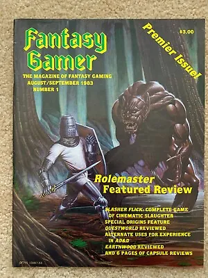 Fantasy Gamer Magazine August Sept 1983 Premier Issue Number 1 • $39.95