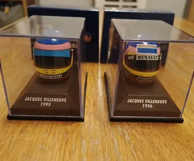 1/8 Minichamps F1 Helmets Jacques Villeneuve 1995 & 1996 • £16.99