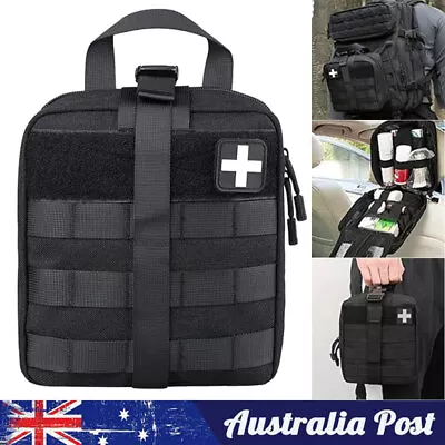 First Aid Kit Tactical Molle Medical Pouch Outdoor Emergency Survival Bag Pack • $22.41