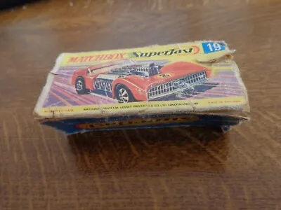 Vintage Matchbox Lesney Superfast No.19 Road Dragster Empty Original Box Only • £4.99