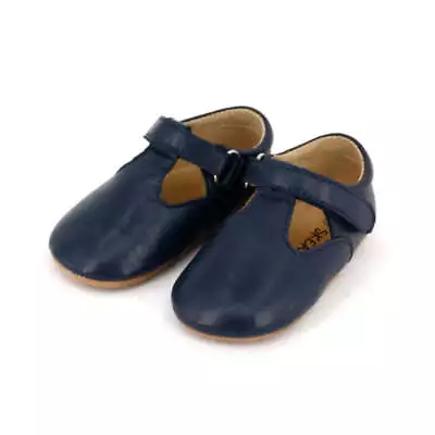 Podiatry Approved T-Bar Baby & Toddler First/Pre-walker Shoes Navy By SKEANIE • $26.99