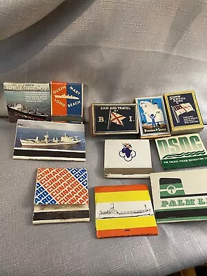 Vintage Shipping Line Memorabilia Matchbooks And Matchbox’s  • £13.99