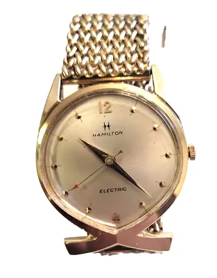 Vintage 1960's Hamilton Polaris Solid 14 Karat Gold Cal 505 Electric Watch. • $1395