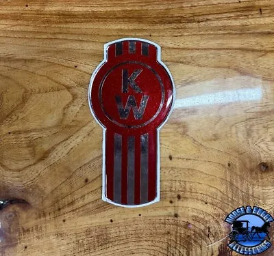 New Style Glitter Red/Chrome Kenworth Emblem Decal Replacement High Quality • $88.07