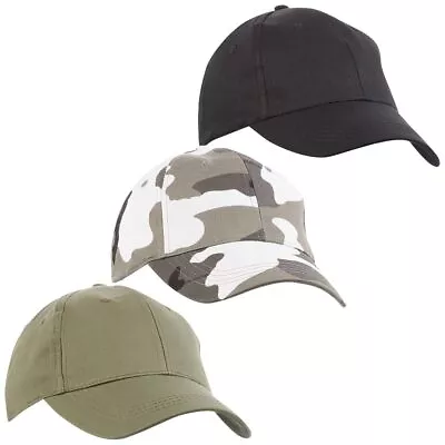 US-Style Military Basbeball Cap 100% Cotton Adjustable Army Tactical Airsoft • £6.45