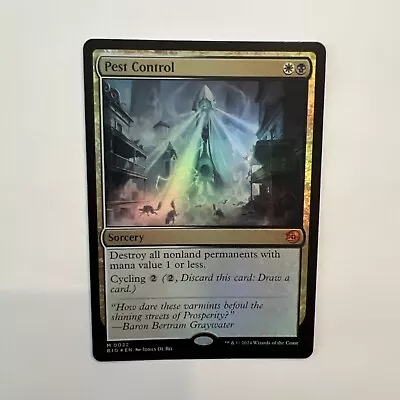 Pest Control FOIL Mint OTJ: The Big Score 0022 BIG MTG Mythic Unplayed M/NM New • $7.99