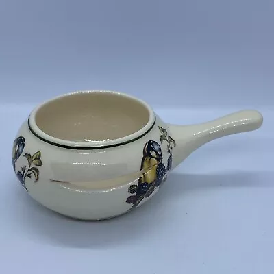 Vintage Brixham Pottery Torquay Devon Slit Style Egg Separator Bowl With Handle • £10