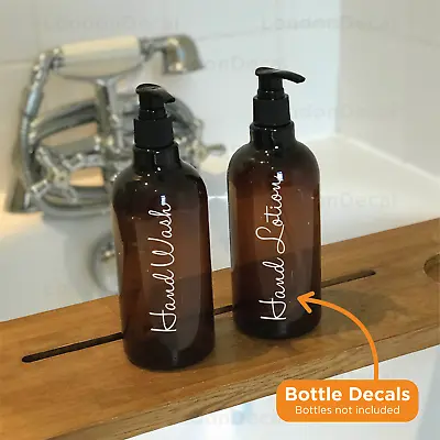 £2.49 • Buy HAND WASH And HAND LOTION - Mrs Hinch Inspired Bottle Decal Sticker - Type 1