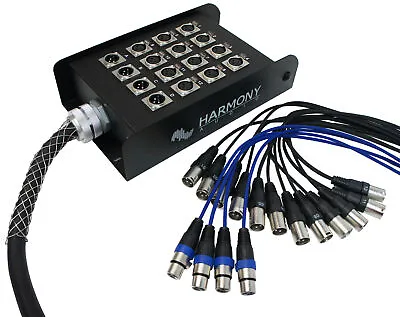 Harmony Audio HA-SB1625 XLR Snake Cable 16 Channel - 25 Feet (12 Send 4 Returns) • $129.99