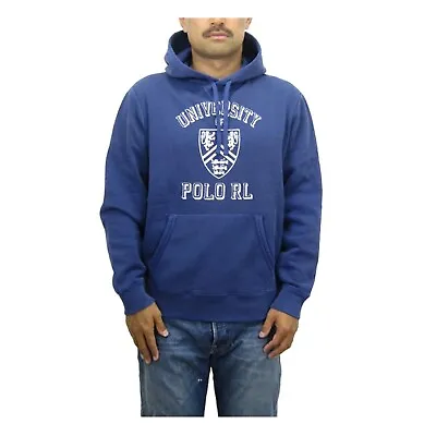 Polo Ralph Lauren Vintage Pullover Hoodie Hooded Sweatshirt - College Print • $89.99