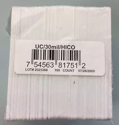 Fargo UC/30mil/HICO PVC Cards W/ Magnetic Stripe (Pack Of 100) • $15.95