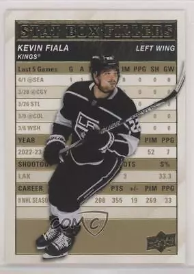 2023-24 Upper Deck Series 1 Stat Box Fillers Gold Kevin Fiala #SB-2 • $2.84