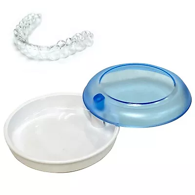 Blue Clear Mouth Teeth Guard Retainer Case For Invisalign Aligners (Sealed) • $9.95