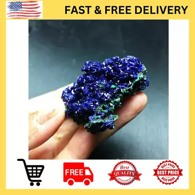 1Pcs Natural Azurite Malachite Crystal Mineral Specimen Healing Stone • $11.44