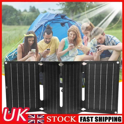 40W Solar Panel Charger Scratchproof Foldable Solar Panel For Phone Power Bank • £62.89