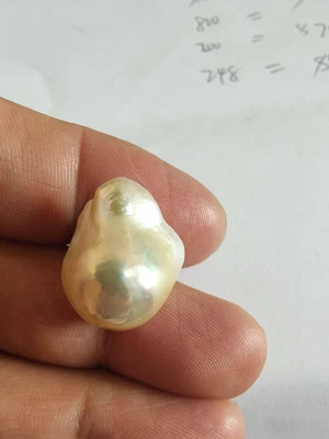 $9.99 • Buy Huge 16x20 Mm Natural  Genuine  Baroque  Pink South Sea   Loose Pearl Undrilled