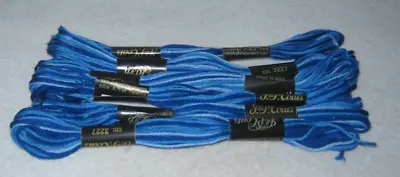 J & P Coates - Embroidery Floss - Lot Of 6 - Variegated Blues - # 3227 - New • $6