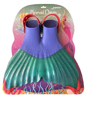 Finis Kids Mermaid Dream Fin Purple Red Green Pool Toy Snorkeling Ocean One Size • $29.99