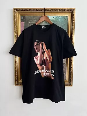 Vintage 2010 Iggy Pop And The Stooges Raw Power Black T-shirt • $70