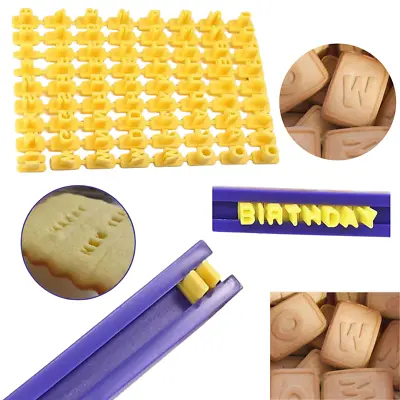 Alphabet Mould Number Letter Stamp Cutter Embosser Tool Cake Cookie Biscuit • £3.58