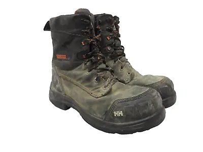 HELLY HANSEN Men's 8  INSULATED CTCP HHS202022 WORK BOOTS Black Size 10.5M • $44.99