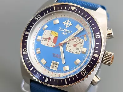 Zodiac Sea Dragon Men's Watch Date Chronograph Quartz • $260