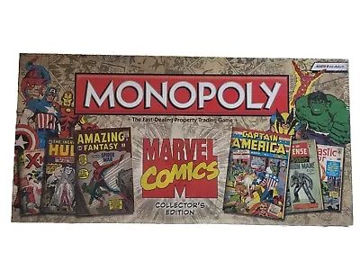 Monopoly Marvel Comics Collector's Edition Comic Book Game Of Heroic Proportions • $80