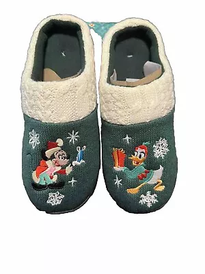 Disney Parks Christmas Slippers And Sock Set. Men’s 7/8 Women’s 9/10 0055 • $29.99