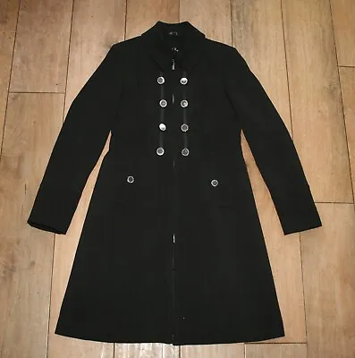 NEW! STAR JULIEN MACDONALD Long Tailored Smart Coat SIZE 10 Military Occasion  • $99.46