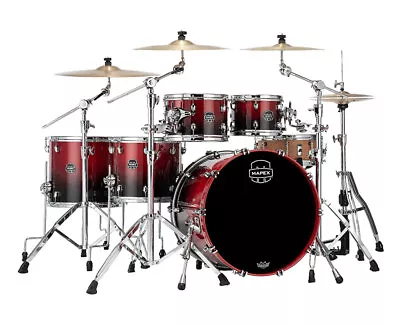 Mapex Saturn Studioease 5 Piece Shell Pack - Scarlet Fade • $2099