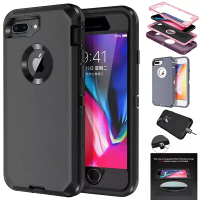 For IPhone 6s 7 8 Plus Case Rugged SHOCKPROOF Heavy Duty Cover Screen Protector • $11.99