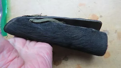 Antique BLACK  HIDE AMERICAN INDIAN MOUNTMAN MADE LOOK LIKE IT GOES ON A CARBINE • $99